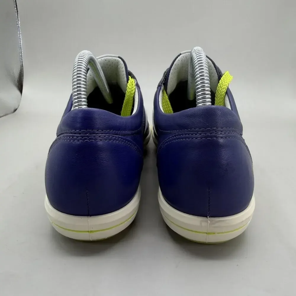 ECCO Spikeless Golf Leather Sneakers Shoes Womens Size US 9-9.5 / EU 40 Blue